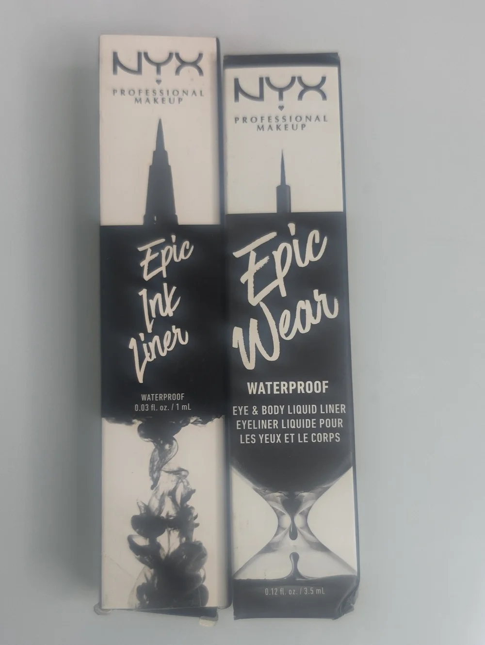 NYX Epic Ink Liner & Epic Wear Waterproof Black Liquid Eyeliner Duo